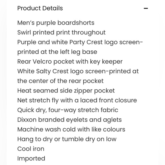 DIXXON men’s Warp speed board shorts sz 32 - Picture 6 of 6